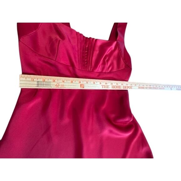 "CALVIN KLEIN" Maxi Satin Feel Prom Dress SZ 6 Formal Y2K 2000s Dance Princess - Picture 6 of 12